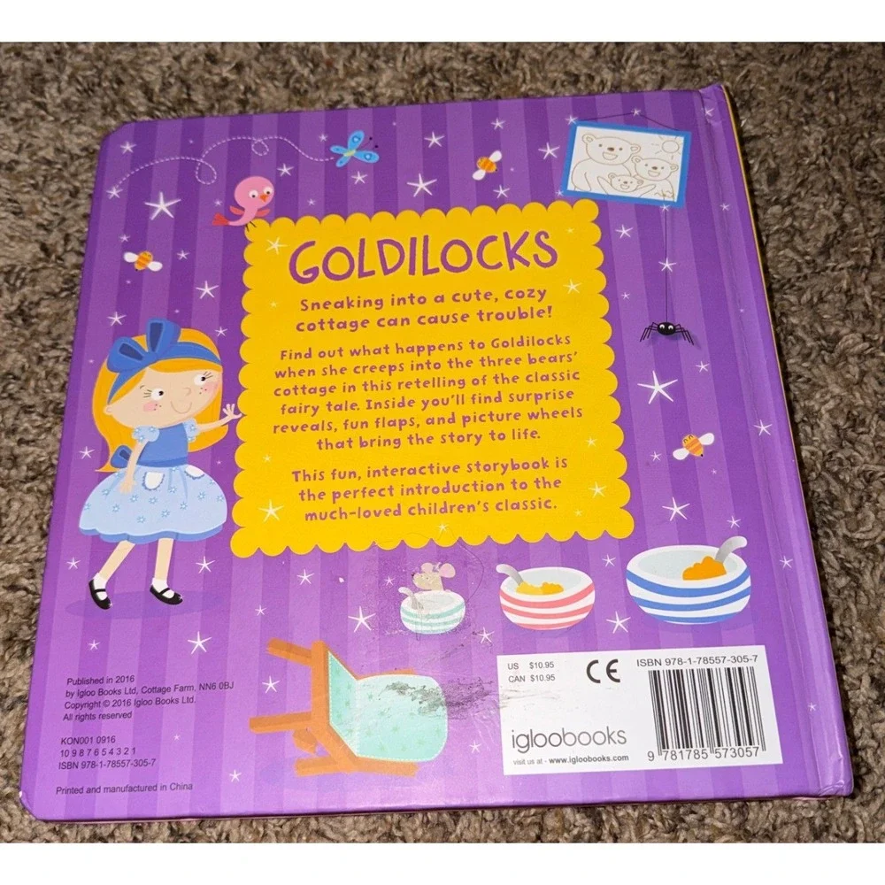 Igloo Books-Goldilocks-Interactive Storytime-Interactive Hardcover Book